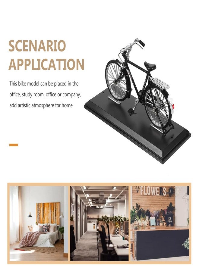 TOPPERFUN Bicycle Model, 8.65x5.11in Mini Bicycle Office Decoration, Home Retro BikeOrnaments, Alloy Vintage Bike Model for Home Bedroom Living Room Office Decoration - Image 5